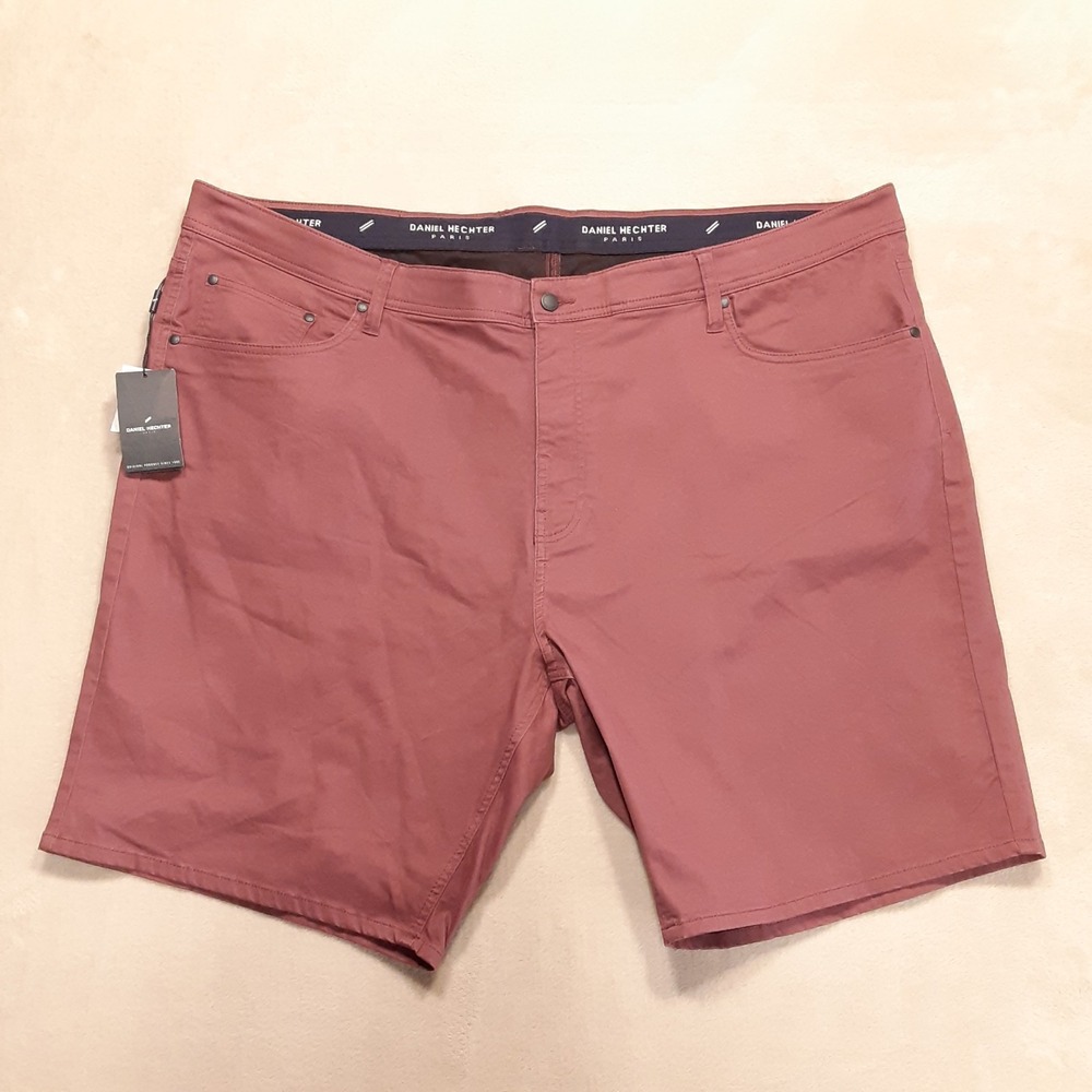 Daniel Hechter Mens Paris Denim Shorts 50 Merlot 9" Inseam